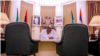 Shugaban Najeriya Muhammadu Buhari a ofishinsa da ke fadarsa (Instagram/muhammadubuhari)