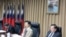 台湾陆委会1月29号举行年终记者会 （美国之音张永泰拍摄） 