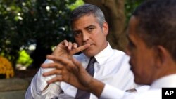 Glumac Džordž Kluni i predsednik Barak Obama