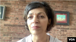 资料图片：阿米里接受美国之音视频采访。