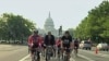 Bike lanes along Pennsylvania Avenue in Washington, DC