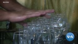 Wine Glass Melodies Play at Fingertips of Iraqi Student