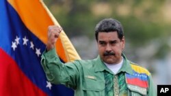 Nikolas Maduro na mitingu u Karakasu 17. maja 2018. 