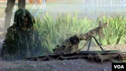 Kəşfiyyatçı (Foto təlim zamanı çəkilib) 