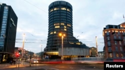 坐落在瑞士巴塞尔的国际清算银行大厦。（资料照片）