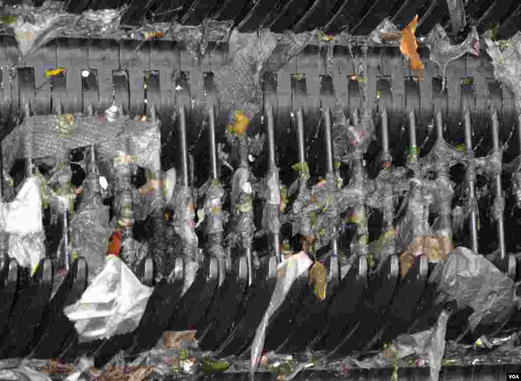 When raw sewage comes into Blue Plains debris and grit are removed and trucked to a landfill. (Rosanne Skirble/VOA)