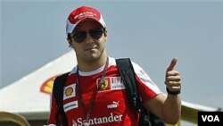 Salah seorang pembalap F1 dari Tim Ferari, Felipe Massa (foto: dok).