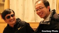 今年5月胡佳和陈光诚在北京会面