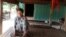 Yim Rom, 57, a villager in a remote area of Kampong Thom province, sold her land in July to pay a debt to a microfinance institution (MFI) after taking out the loan for more than a year, Kampong Thom, Cambodia, August 28, 2018. (Sun Narin/VOA Khmer) 