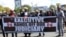 Lawyers demonstrate against what they call government interference in the judiciary, in Blantyre, Malawi, June 17, 2020. (Lameck Masina/VOA)