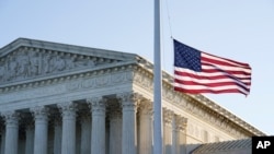 The Supreme Court is seen in Washington, Oct. 5, 2020, as the justices begin a new term following the recent death of their colleague, Ruth Bader Ginsburg.