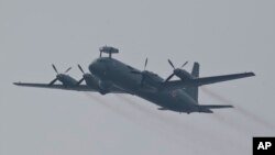 19일 러시아 극동 야쿠티야 공화국에서 불시착한 것으로 알려진 러시아 군용기 일류신(IL)-18과 같은 기종의 항공기. (자료사진)