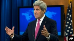 2016年4月13日美国国务卿约翰·克里在国务院发布2015年各国人权报告