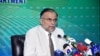 INTERIOR MINISTER PROFESSOR AHSAN IQBAL ADDRESSING A PRESS CONFERENCE IN ISLAMABAD ON NOVEMBER 17, 2017.