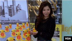 香港90后画家李楚洳（美国之音谭嘉琪拍摄)