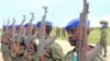 Soldiers of DRC stand at Kamina training base in Katanga province (2005 file photo)