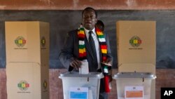 Shugaba Emmerson Mnangagwa na kada kuri'arsa