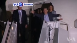 VOA60 Duniya: Shugaba Donald Trump Da Mataimakinsa Mike Pence Sun Tarbi Wasu Amurkawa 3 Da Aka Sako Daga Koriya Ta Arewa