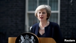 테레사 메이 영국 총리. (자료사진)