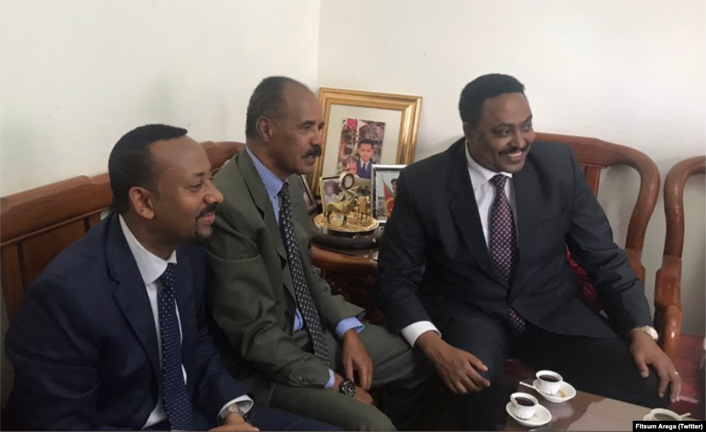 ስነ-ስርዓት ምቕባል ቀ/ሚ ኢትዮጵያ ዶ/ር ኣብይ ኣሕመድን ጉጅለኡን