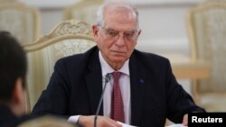 Жозеп Боррель на встрече с Сергеем Лавровым