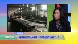 时事看台(张曼莉)：是否应承认中国“市场经济地位”？