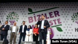 HDP rally in Istanbul, Turkey, Monday June 8, 2015