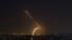 Rockets are launched from the Gaza Strip toward Israel, Nov. 13, 2019. Israeli aircraft have struck Islamic Jihad targets throughout the Gaza Strip while the militant group rained scores of rockets into Israel for a second straight day.