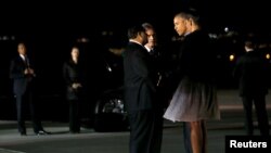 Le president Obama en Californie