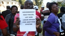Activists demonstrate in the streets of Swaziland capital, Mbabane (file photo)