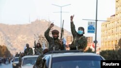 رژه نظامی نیروهای طالبان در کابل، افغانستان. ٢٣ آبان ۱۴۰۰