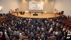 Suasana sidang parlemen di Baghdad, Irak. (Foto: Dok)