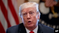 Le président américain Donald Trump à la Maison Blanche, Washington, 1er mars 2018.