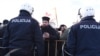 Montenegro -- Montenegrin police and members of Serbian Orthodox Church in Montenegro in Podgorica, December 26, 2019. 