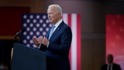 拜登总统在位于费城的国家宪法中心发表投票权演讲。（2021年7月13日）