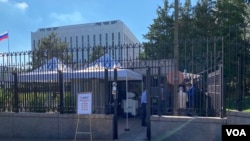 Избирательный участок в посольстве России в Вашингтоне. 19 сентября 2021. 