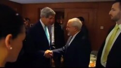 ظریف و کری در داووس سویس مذاکرات اتمی را ادامه می دهند