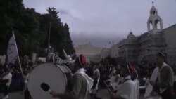 耶稣诞生地伯利恒庆祝圣诞