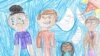 This drawing by second grader Cameron Ross, 8, took third place in the art category of an anti-bullying contest.