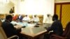 Burkina Faso President Blaise Compaore (R) meets with delegation of Ansar Dine for talks on Mali Nov. 6, 2012 in Ouagadougou