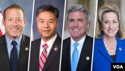 از راست: آن واگنر، مایکل مک‌کال، تد لیو و جاش گاتهایمر