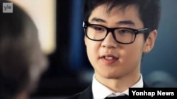 최근 핀란드TV와 인터뷰한 북한 김정일 국방위원장의 손자 김한솔 군.