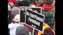 美国民众聚集华盛顿举行年度反堕胎大游行