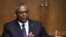 FILE - U.S. Defense Secretary Lloyd Austin testifies on the Pentagon budget request during a Senate Appropriations Committee hearing on Capitol Hill in Washington, June 17, 2021. 