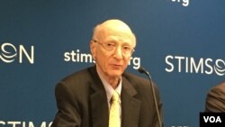 史汀生中心东亚项目主任容安澜(美国之音钟辰芳拍摄)