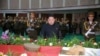 金正恩出席朝鲜人民军元帅李乙雪的遗体告别仪式。（2015年11月8日）
