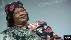 FILE - Former President of Malawi H.E. Joyce Banda attends the 2016 Concordia Summit in New York, Sept. 20, 2016.
