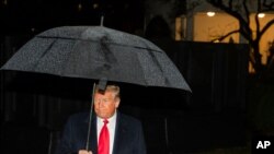 President Donald Trump walks toward Marine One after speaking to members of the media at the White House, Dec. 10, 2019.