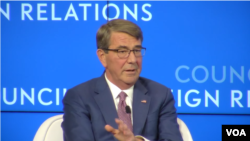 애쉬턴 카터 전 미국 국방장관이 9일 미외교협회 주최로 열린 대담에서 북한 문제를 언급했다.