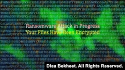 Pemerintah mengklaim mulai memulihkan data yang telah dienkripsi terkait serangan siber dalam bentuk ransomware yang berimplikasi pada lebih dari 160 lembaga pada bulan lalu. (Graphics by Diaa Bekheet)